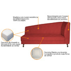 Recamier Valéria 160cm Lado Esquerdo Corano Vermelho - Amaren