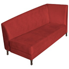 Recamier Valéria 160cm Lado Esquerdo Corano Vermelho - Amaren