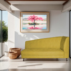 Recamier Valéria 160cm Lado Esquerdo Suede Amarelo - Amarena