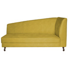 Recamier Valéria 160cm Lado Esquerdo Suede Amarelo - Amarena