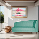 Recamier Valéria 160cm Lado Esquerdo Suede Azul Ciano - Amare