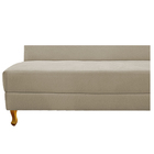 Recamier Valéria 160cm Lado Esquerdo Suede Bege - Doce Sonho