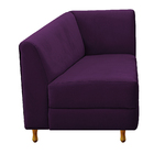 Recamier Valéria 160cm Lado Esquerdo Suede Roxo - Amarena Móv