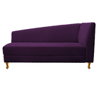 Recamier Valéria 160cm Lado Esquerdo Suede Roxo - Amarena Móv