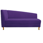 Recamier Valéria 185cm Lado Direito Corano Roxo - Amarena Móv