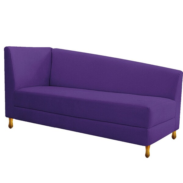 Recamier Valéria 185cm Lado Direito Corano Roxo - Doce Sonho