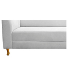 Recamier Valéria 185cm Lado Direito Suede Branco - Amarena Mó