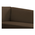 Recamier Valéria 185cm Lado Direito Suede Marrom - Doce Sonho