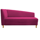 Recamier Valéria 185cm Lado Direito Suede Pink - Amarena Móve
