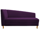 Recamier Valéria 185cm Lado Direito Suede Roxo - Amarena Móve