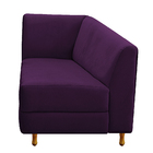 Recamier Valéria 185cm Lado Direito Suede Roxo - Doce Sonho M