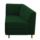 Recamier Valéria 185cm Lado Direito Suede Verde - Amarena Móv