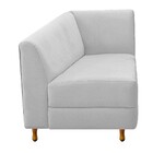 Recamier Valéria 185cm Lado Esquerdo Corano Branco - Doce Son