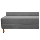 Recamier Valéria 185cm Lado Esquerdo Suede Cinza - Amarena Mó