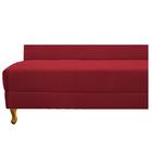 Recamier Valéria 185cm Lado Esquerdo Suede Vermelho - Doce So