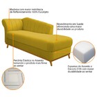 Recamier Vanessa 140cm Lado Direito Suede Amarelo - Amarena M