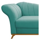 Recamier Vanessa 140cm Lado Direito Suede Azul Ciano- Amarena