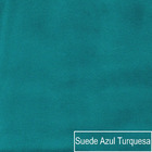 Recamier Vanessa 140cm Lado Direito Suede Azul Turquesa - Doc