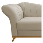 Recamier Vanessa 140cm Lado Direito Suede Bege - Doce Sonho M