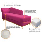 Recamier Vanessa 140cm Lado Direito Suede Pink - Amarena Móve