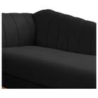 Recamier Vanessa 140cm Lado Direito Suede Preto - Amarena Móv