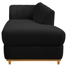 Recamier Vanessa 140cm Lado Direito Suede Preto - Amarena Móv