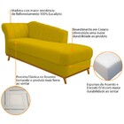Recamier Vanessa 140cm Lado Esquerdo Corano Amarelo - Doce So