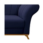 Recamier Vanessa 140cm Lado Esquerdo Corano Azul Marinho - Am