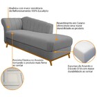 Recamier Vanessa 140cm Lado Esquerdo Corano Cinza - Amarena M