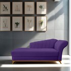 Recamier Vanessa 140cm Lado Esquerdo Corano Roxo - Amarena Mó