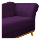 Recamier Vanessa 140cm Lado Esquerdo Suede Roxo - Doce Sonho