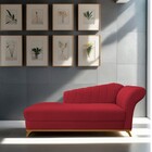 Recamier Vanessa 140cm Lado Esquerdo Suede Vermelho - Amarena