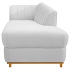 Recamier Vanessa 160cm Lado Direito Corano Branco - Amarena M
