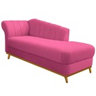 Recamier Vanessa 160cm Lado Direito Corano Pink - Amarena Móv