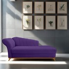 Recamier Vanessa 160cm Lado Direito Corano Roxo - Doce Sonho