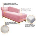 Recamier Vanessa 160cm Lado Direito Suede Rosa Bebê - Amarena