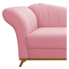 Recamier Vanessa 160cm Lado Direito Suede Rosa Bebê - Amarena