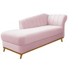 Recamier Vanessa 160cm Lado Esquerdo Corano Rosa Bebê- Amaren