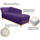 Recamier Vanessa 160cm Lado Esquerdo Corano Roxo - Amarena Mó