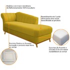 Recamier Vanessa 160cm Lado Esquerdo Suede Amarelo - Doce Son
