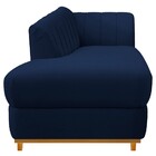 Recamier Vanessa 160cm Lado Esquerdo Suede Azul Marinho - Ama