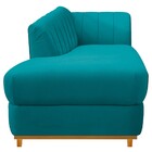 Recamier Vanessa 160cm Lado Esquerdo Suede Azul Turquesa - Am