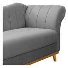 Recamier Vanessa 160cm Lado Esquerdo Suede Cinza - Amarena Mó