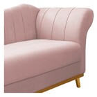 Recamier Vanessa 160cm Lado Esquerdo Suede Rosê - Doce Sonho