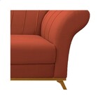 Recamier Vanessa 160cm Lado Esquerdo Suede Terracota - Amaren