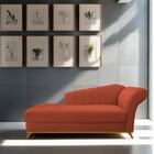 Recamier Vanessa 160cm Lado Esquerdo Suede Terracota - Amaren