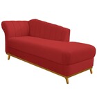 Recamier Vanessa 185cm Lado Direito Corano Vermelho - Amarena