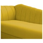Recamier Vanessa 185cm Lado Direito Suede Amarelo - Amarena M