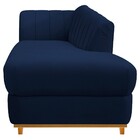 Recamier Vanessa 185cm Lado Direito Suede Azul Marinho - Amar