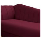Recamier Vanessa 185cm Lado Direito Suede Bordô - Amarena Móv